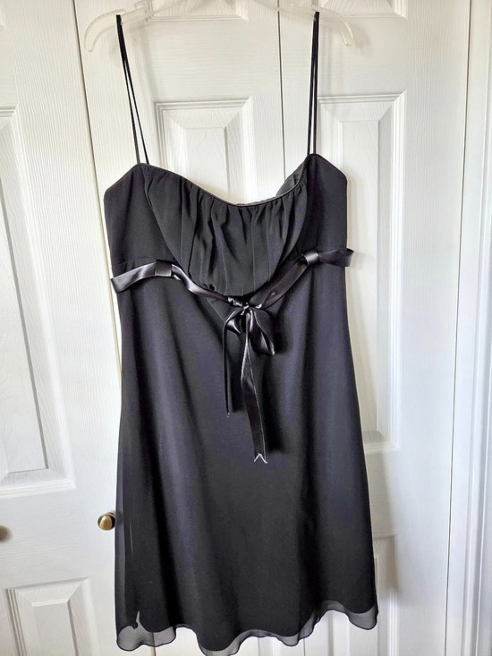 ALLEN B by Allen Schwartz Black Mini Dress Size 12 Like New